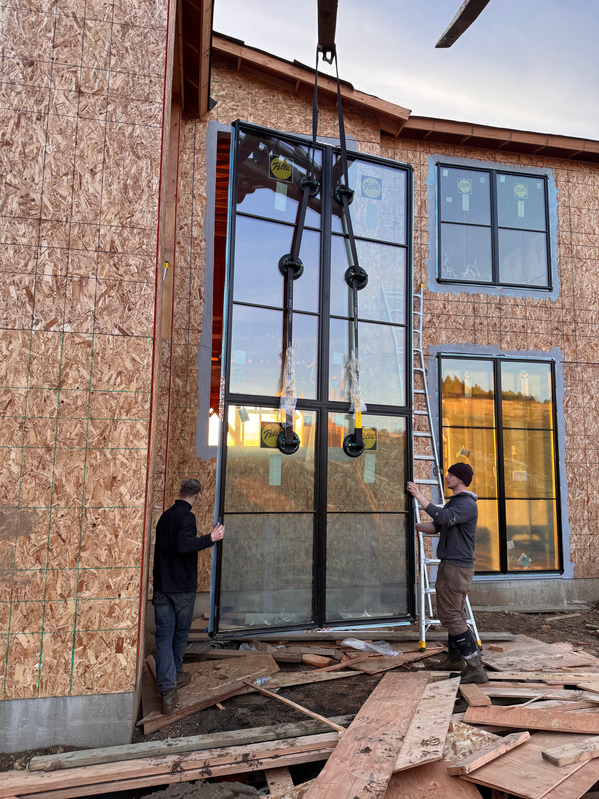 Large-scale Pella window installation in Spokane, Washington