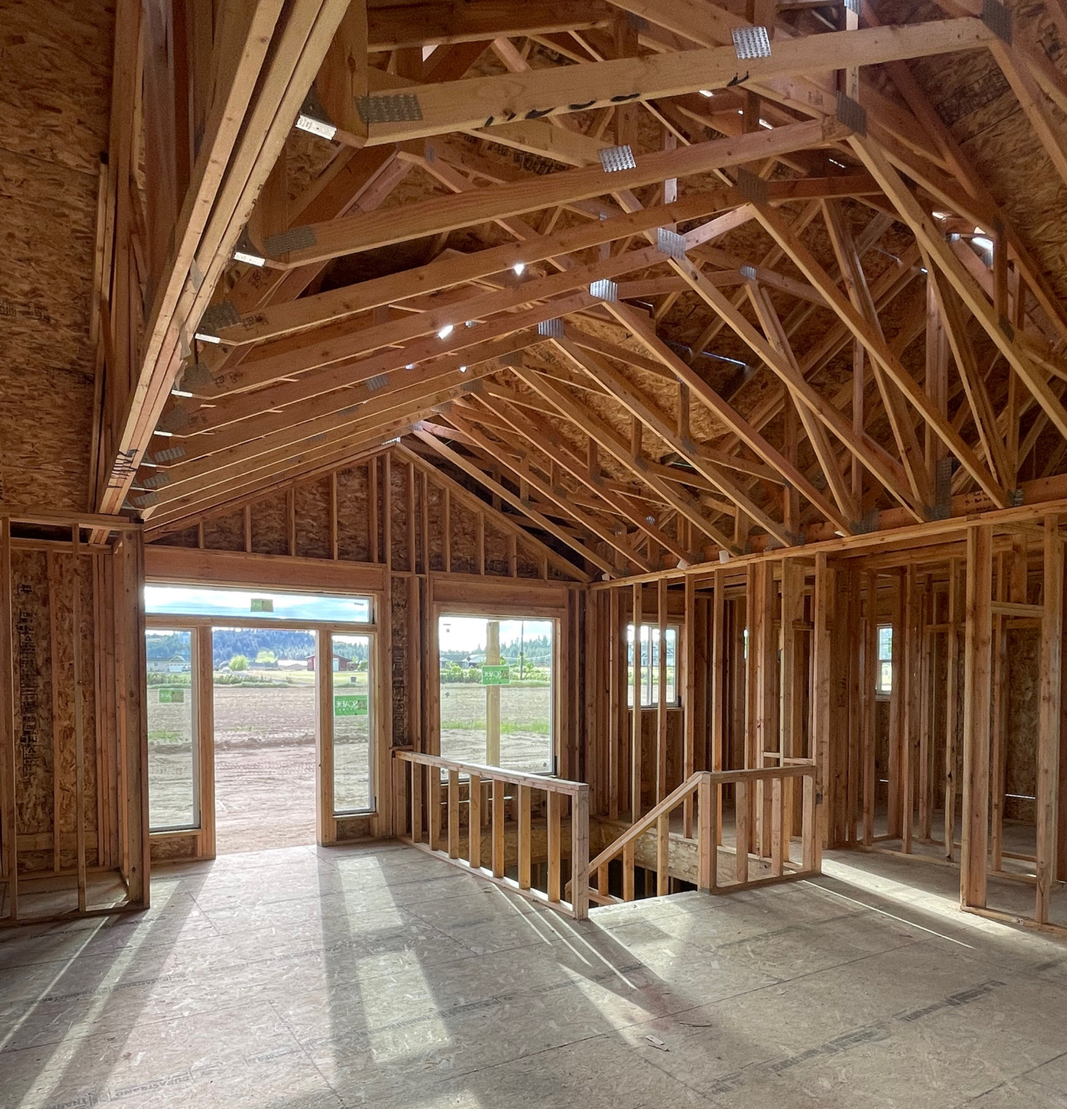 Structural framing squared to the print by Mbuilt